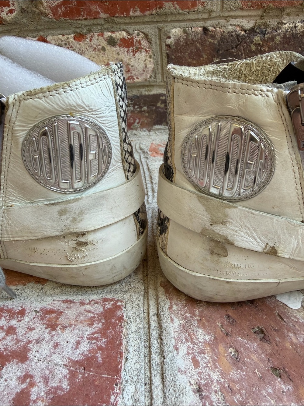 Golden Goose Francy Texas Buckle High Top Sneakers 39 - Picture 6 of 12